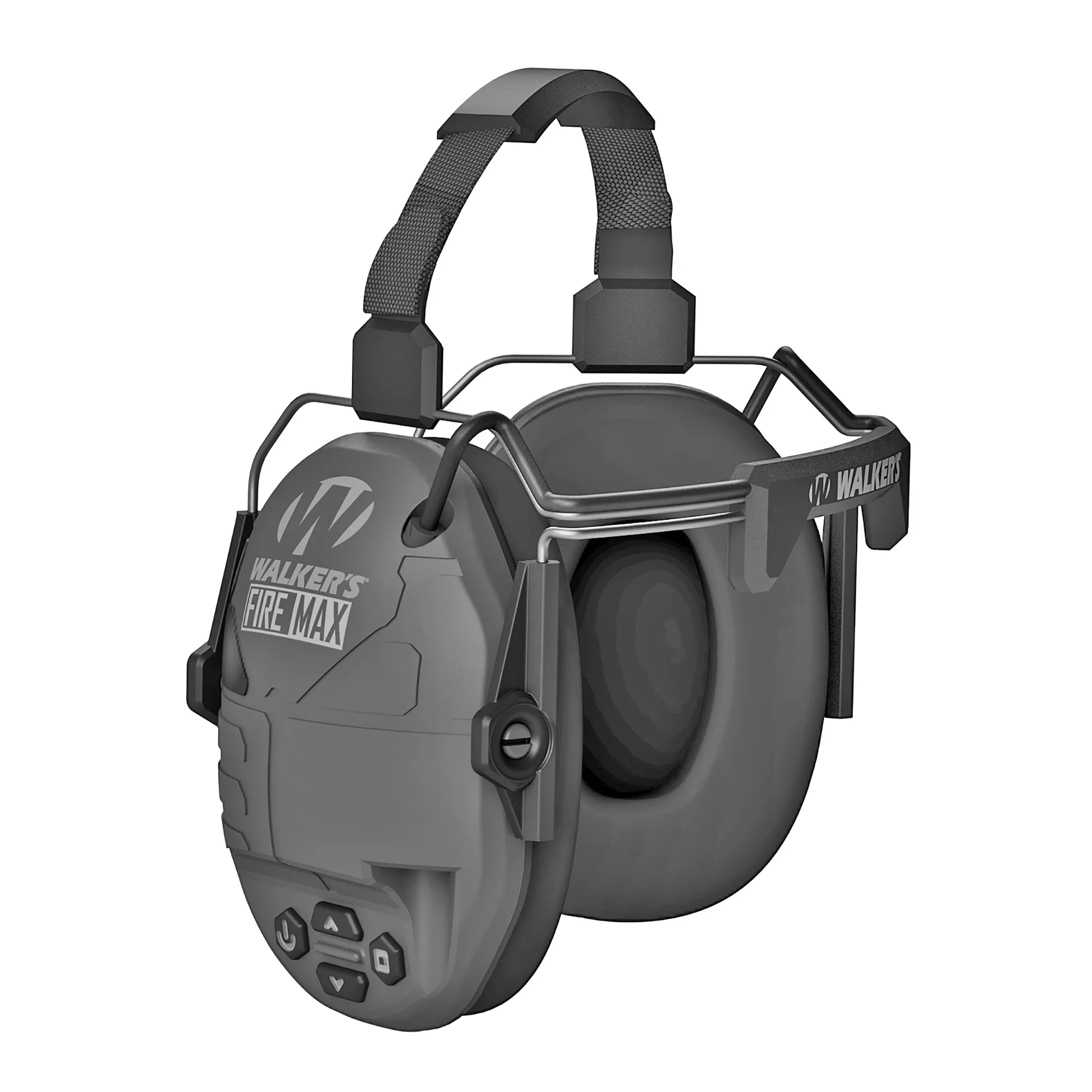 Walker’s GWPDFMBTN Firemax Digital BTN Muff Behind The Neck Black Polymer