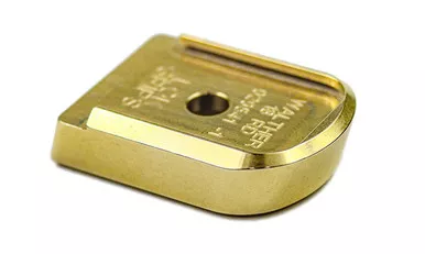 Walther PDP Full Size Magazine Base Pads Brass 18rd +0