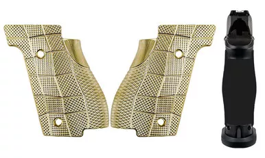 Walther PDP Full Size Steel Frame Palm Swell GridLOK Brass
