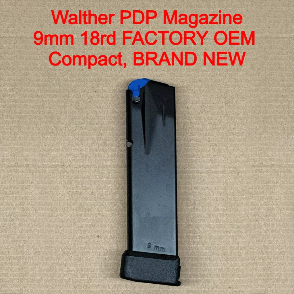 Walther PDP Pro-E Compact 9mm 18 Round Magazine OEM Factory Polymer Baseplate – 5136790