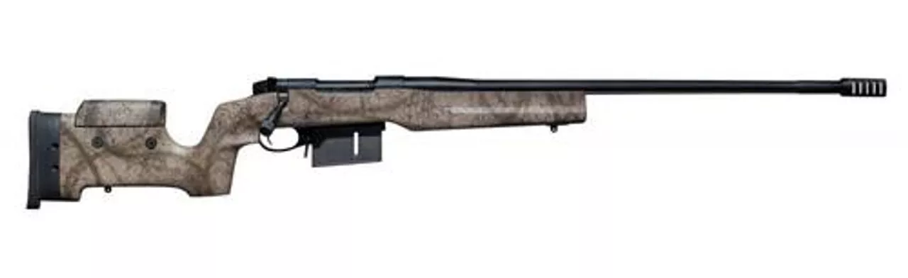 Weatherby Mark V Tacmark Elite, .338-378 Wby Mag, 28″ Fluted, Blued, Tan Tactical Stock