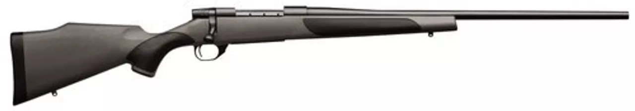 Weatherby Vanguard Synthetic, Bolt Action, 257 Weatherby Magnum, 26″ Barrel, Black, Gray Synthetic Stock, 3Rd
