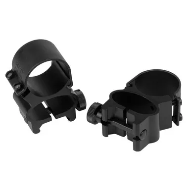 Weaver Detachable See-Thru 1 Inch Scope Rings Matte Black