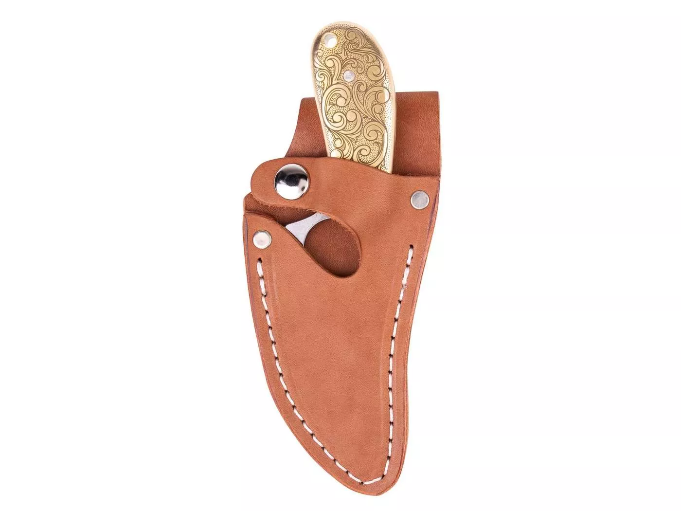 Whiteknuckler Convertible C7 – 10 oz Doubloon Stonewashed 154CM, Chestnut, Fixed Blade