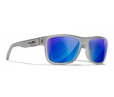 Wiley X Ovation AC6OVN09 Matte Slate/Captivate Polarized Blue Mirror
