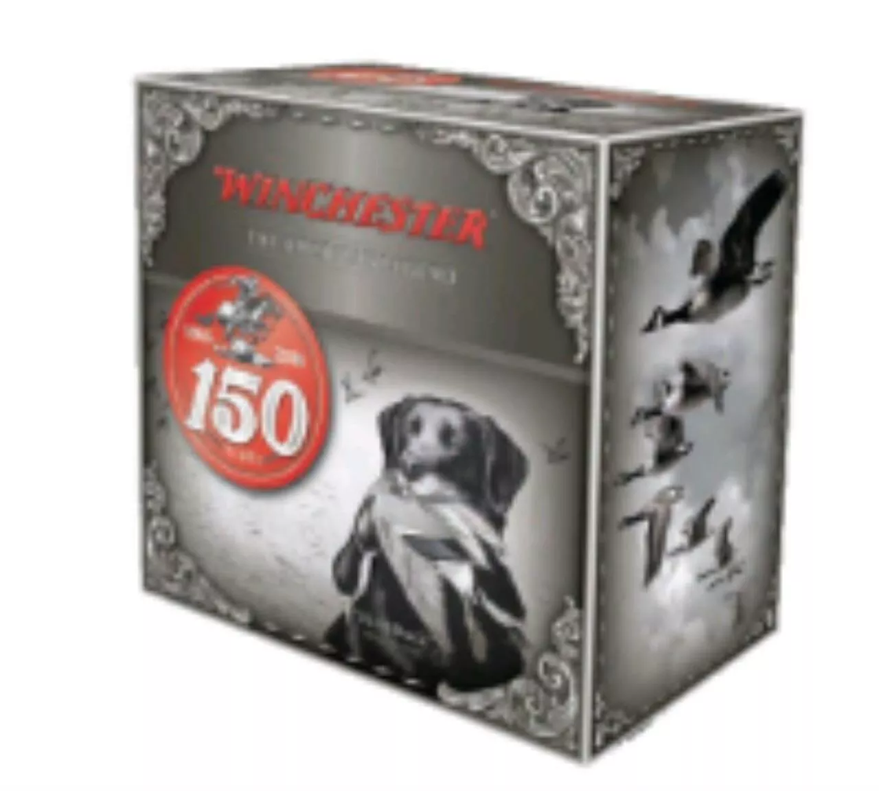 Winchester 150th Anniversary Commemorative 12 Ga, 3″, 1400 FPS, 1.25oz, 2 Steel Shot, 25rd/Box