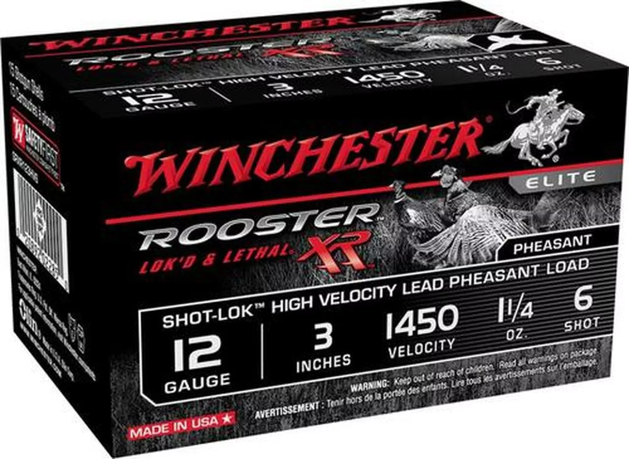 Winchester Rooster XR 12 Ga, 3″, 6 Shot, 15rd/Box