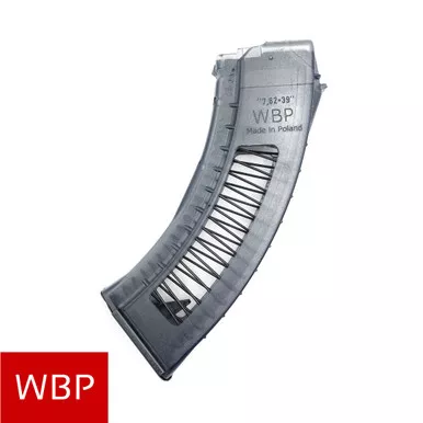 *Window Cut Mag* - WBP 7.62x39 30rd smoke poly mag