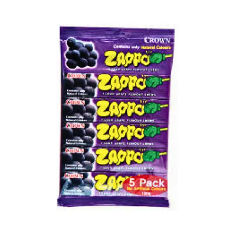 ZAPPO GRAPE SOUR FLAVOUR - 5 PACK